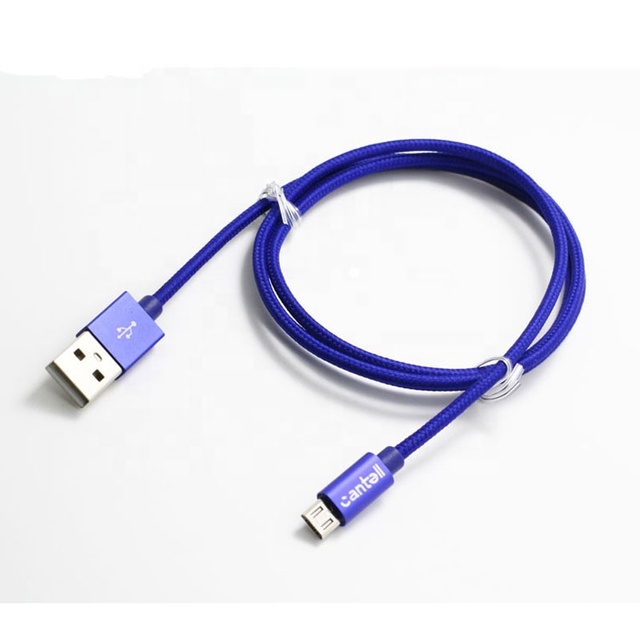 Cantell Stock 2.4A 1m 1.5m 2m Nylon Usb Data Cable Charging for iphone