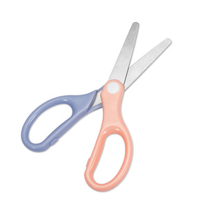 Office Scissors Stainless Steel Straight Head Purple Powder Home Use Bulk Size - Product Image 1