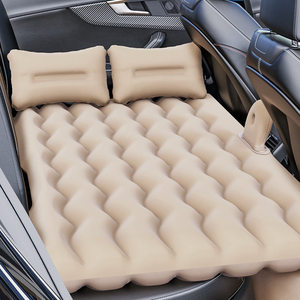 Folding Inflatable Car Mattress PVC Flocked Air Bed For SUV Travel Sleeping Pad - Product Image 1