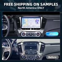Lecteur DVD avec écran radio, Snapdragon 665, Android 13, 4+64G, GPS, DSP, Navi, Bluetooth, CarPlay, stéréo, Chevy Suburban, GMC Yukon 2015-2019