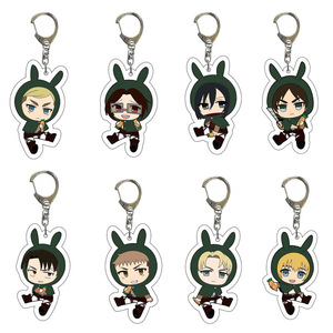 38 Estilos de <span class=keywords><strong>Shingeki</strong></span> <span class=keywords><strong>No</strong></span> <span class=keywords><strong>Kyojin</strong></span>, Rivaille, Ackerman, Eren Jaeger, Llavero de Acrílico de Anime, Joyería de Plástico, Artesanía de Dibujos Animados - Product Image 4