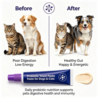 Pâte de levure probiotique pour chiens et chats, santé intestinale, digestion, soutien immunitaire, OEM, ODM, marque privée