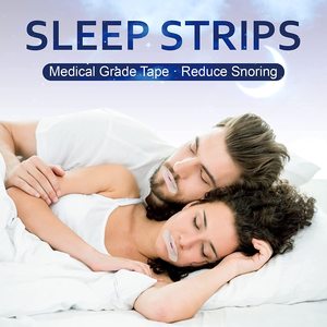 Tiras de Cinta Transparente para Solución de Ronquidos con Orificio para Respirar, Remoción sin Dolor e Hipoalergénicas, Cinta Bucal para Dormir - Product Image 6