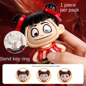 Nezha Figurine d'action enfant démon à changement de visage, <span class=keywords><strong>jouet</strong></span> en plastique à presser et à éjecter, pendentif, décoration marine, amusant et anti-stress - Product Image 4