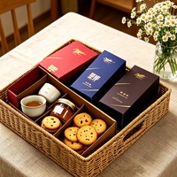 Cajas de Embalaje para Té Rojo/Azul/Marrón, Cajas de Embalaje para Té Coloridas Personalizadas, Cajas Impresas con Lámina Dorada para Té Oolong