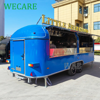 Wecare Mobile bar BBQ Remorques Food Truck Restauration Café Entièrement Équipé avec Cuisine Complète