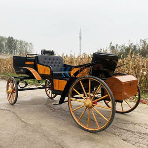 Carruaje de Caballos de Doble Fila Estilo Europeo Antiguo para 4 Personas, Último Modelo de Carruaje Turístico a Caballo en Venta - Product Image 3