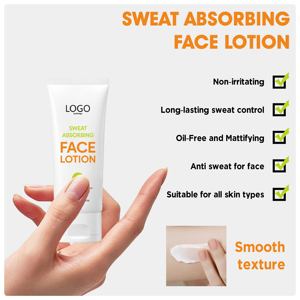 Lozione Antitraspirante <span class=keywords><strong>Viso</strong></span> Controllo Oleosità Opacizzante Assorbente Sudore Idratante Cura della Pelle Zona T 50ml OEM ODM - Product Image 3