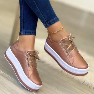 <span class=keywords><strong>Scarpe</strong></span> Casual da <span class=keywords><strong>Donna</strong></span> <span class=keywords><strong>Taglia</strong></span> <span class=keywords><strong>Grande</strong></span> con Punta Tonda e Suola Piatta, Calzature Sportive alla Moda per Esterni - Product Image 5