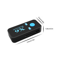 Receptor de Audio inalámbrico con Bluetooth 4,1, Kit de manos libres para coche, receptor de música con micrófono, tarjeta TF, X6, 4,1, EDR, 3,5 V