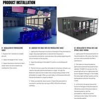 Machine de jeu d'arcade interactive de pratique de tir de pistolet laser immersif d'intérieur jeux d'entraînement de cible de tir émetteur infrarouge