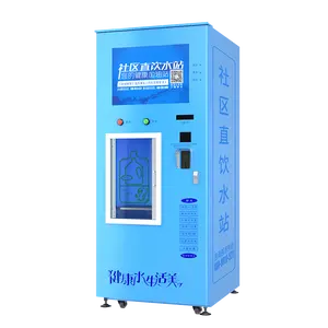 Card Operated Coin Operated And Scanning Code Community Water Supply Station Self-servicwater Dispenser E With Purifying System