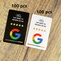 Tarjeta NFC de PVC con Diseño Personalizado, Tarjeta de Reseñas de Google, Tarjeta NFC para Reseñas de Google