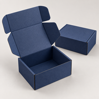 Boîte d'expédition en carton ondulé kraft écologique réutilisable personnalisée avec couvercle pliable et impression de logo pour l'emballage d'expédition e-commerce