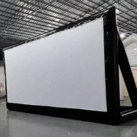 Écran de cinéma gonflable 10m*6m, écran de cinéma gonflable d'extérieur, grand écran de télévision gonflable étanche, cinéma mobile en PVC