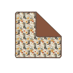 Couverture pour bébé en bambou/élasthanne, grande, carrée, tricotée, enveloppante, à un, deux ou trois niveaux, bio, personnalisée, Yilei - Product Image 1