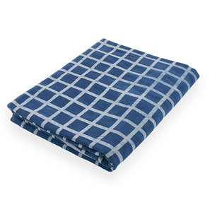 Latest Luxury Collection Hand Block Cotton Fabric Women's Ethnic Indian Dress Wholesale Printed Striped Indigo Shirt Fabric - Product Image 1