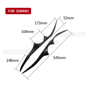 1 par de cubiertas de fibra de carbono real para faros delanteros de coche, estilo ceja/olla, para Subaru Legacy Outback JDM 2006 2007 2008 - Product Image 3