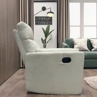 Fauteuil inclinable et canapé-lit moderne de luxe, avec structure métallique extensible, rembourrage en mousse et revêtement en tissu, design ergonomique, dossier ouvert carré