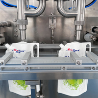 Machine de remplissage et de scellage automatique de sachets à bec verseur, machine d'emballage de jus en sachets debout avec bec verseur