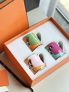 Nouvel ensemble de 3 tasses en porcelaine à motif de cheval nord-européen - Product Image 3