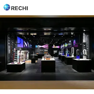 RECHI Electronic Store Fixture Design Modern Hi-tec Household Appliance Vacuum Cleaner Counter Table Hair Dryer POS Display Rack