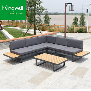 <span class=keywords><strong>Canapé</strong></span> en aluminium moderne et élégant, <span class=keywords><strong>canapé</strong></span> de jardin en <span class=keywords><strong>mousse</strong></span> à séchage rapide, ensemble de meubles de jardin, <span class=keywords><strong>canapé</strong></span> de patio KW1331, 4 places, imperméable, résistant aux UV - Product Image 1