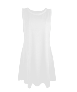Vestido de Verano Casual para Mujer, Vestido Tipo Camiseta, Traje de Playa, Vestido Elegante Plisado Liso - Product Image 3