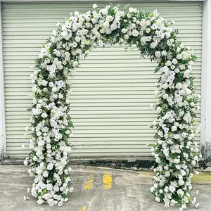 工厂定制婚礼拱门白花婚礼背景花拱门布置婚礼装饰花拱门装饰