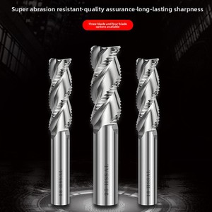 High Speed 3 and 4 Flutes Cobalt Roughing <strong>End</strong> <strong>Mill</strong> 4 mm Router Bit Router Bits for for Efficient Aluminum Cutting - Product Image 2