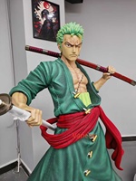 Estatua de Luffy de Gran Tamaño, Figura de Anime de Resina para Exhibición en Centros Comerciales, Decoración del Hogar, Comic Con