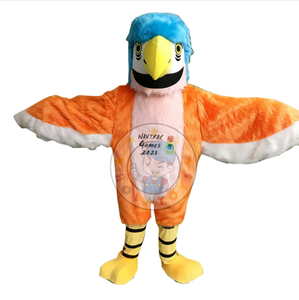 Costumes de mascotte de <span class=keywords><strong>perroquet</strong></span> <span class=keywords><strong>bleu</strong></span>-foncé de Hola/costumes de mascotte adaptés aux besoins du client - Product Image 4