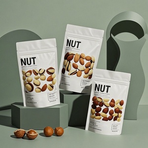 Bolsas de Embalaje de Alimentos con Cierre, Personalizadas con Logotipo, Biodegradables, de Plástico y Papel de Aluminio, con Cierre de Cremallera, para Frutos Secos - Product Image 3