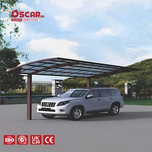 Polycarbonate Aluminum Cantilever Carport <strong>Uk</strong> Outdoor Home Garage Parking with Waterproof <strong>Sunscreen</strong> Function Aluminum Carport - Product Image 1
