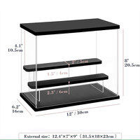 Original usine objets de collection LED lumières Figure clair mur modèle boîte support acrylique jouet voiture vitrine
