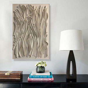JZ Decoración para el Hogar, <span class=keywords><strong>Arte</strong></span> Mural Hecho a Mano, <span class=keywords><strong>Arte</strong></span> <span class=keywords><strong>de</strong></span> Técnica Mixta, Pintura Abstracta 3D, Obra <span class=keywords><strong>de</strong></span> <span class=keywords><strong>Arte</strong></span> Hecha a Mano - Product Image 4