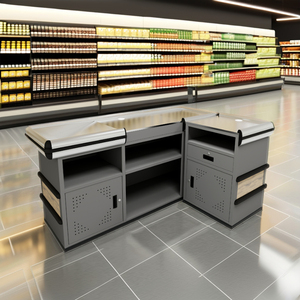Modèle intégré petite pente <span class=keywords><strong>hypermarché</strong></span> caissier caisse caisse table supermarché caissier caisse comptoir - Product Image 2