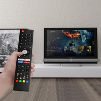 Télécommande universelle infrarouge GCBLTV02ADBBT pour téléviseur LED HD Chiq Changhong