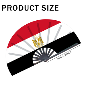 Abanicos Plegables de Bambú con la Bandera de Egipto al por Mayor, Abanico de Mano para Carnaval, Boda, Festival, Fiesta, Agencia de Viajes - Product Image 2