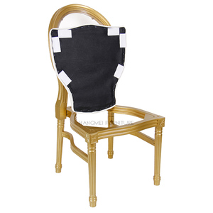 Chaise de luxe en acrylique transparent royal à dos en résine plastique pour mariage, chaise chiavari transparente, chaise <span class=keywords><strong>louis</strong></span>, usine de chine - Product Image 6