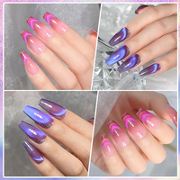 BORN PRETTY PRO 15ml Vernis gel pour les yeux de chat en cristal à double lumière sans hema Vernis à tremper les yeux de chat en gel pailleté de marque privée