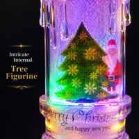 Mini bougie LED de Noël de 10 cm, 7 couleurs changeantes, écologique, transparente comme du cristal, décoration d'arbre, décoration de la maison, décoration Diwali