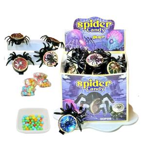 Caramelos redondos favoritos de los niños para Halloween Spider Toys Mini frijoles crujientes recubiertos de caramelo - Product Image 1