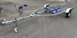 5.5m Jet Ski Galvanisé <span class=keywords><strong>Bateau</strong></span> <span class=keywords><strong>Remorque</strong></span> <span class=keywords><strong>Essieu</strong></span> Unique 450kgs Capacité De Chargement <span class=keywords><strong>Prix</strong></span> Usine En Ventes - Product Image 3