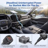 Convertidor Elevador de Voltaje DC-DC 3 en 1 de 105W, de 12V/24V a 30V, con USB Dual Tipo-C y Pantalla de Voltaje, para Starlink, Mini RV, Camión, Barco - ¡Venta Caliente!