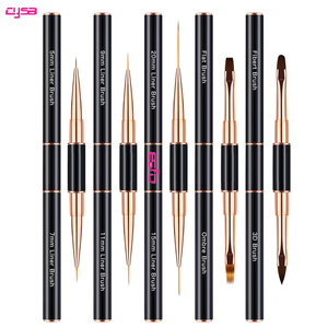 Pinceau à ongles en poils de Kolinsky avec manche métallique pour poudre acrylique, manucure, peinture sur ligne, stylo pinceau professionnel pour salon de nail art - Product Image 6