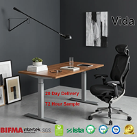 Chaise de bureau ergonomique entièrement en maille, pivotante, robuste, avec commande par palette, accoudoirs 5D, pour importateurs et distributeurs, testée BIFMA