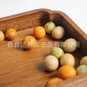 Solid Wood <b>Storage</b> <b>Tray</b> 4 Compartment Irregular Shape Multifunctional For Snacks Coffee Beans Nuts Jewelry - Product Image 3