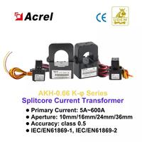 Acrel AKH-0.66/K K-24, transformateur de courant à noyau divisé de 24 mm, 200 A, certifié CE, pour projets de rénovation