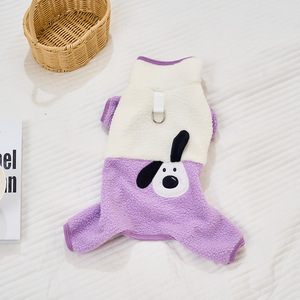 2026 नवीनतम शैलियों कार्टून कढ़ाई कुत्ते सिर भेड़ के बच्चे धातु कर्षण अंगूठी बिल्ली और कुत्ते गर्म चार पैर वाली ऊनी कोट - Product Image 6